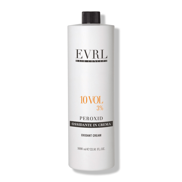 Everline EVRL plaukų dažų oksidantas Decolor, profesionalus šviesinimas ir tolygus dažymas, 1000 ml, vol.10, 3%